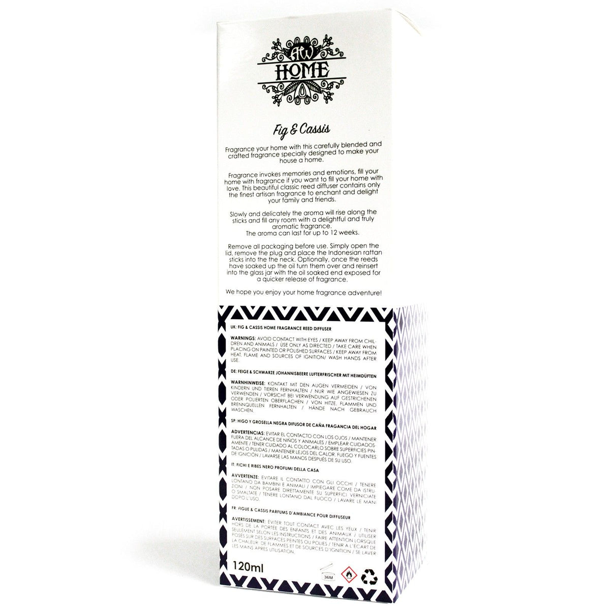 120ml Reed Diffuser – Fig & Cassis, NooEdge UK