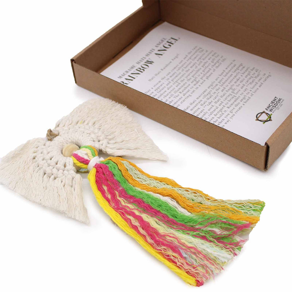 Macrame Angel – alternate angle, NooEdge UK
