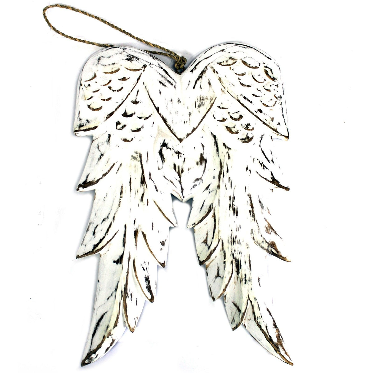 Hand Crafted Wooden Angel Wing – Double Angel Wing 31cm, NooEdge UK