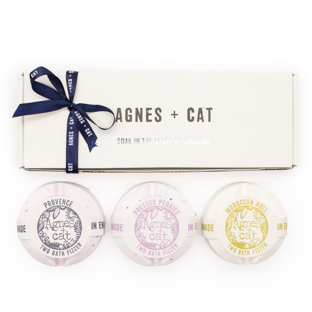 Agnes + Cat Bath Fizzer Gift Set – alternate angle, NooEdge UK