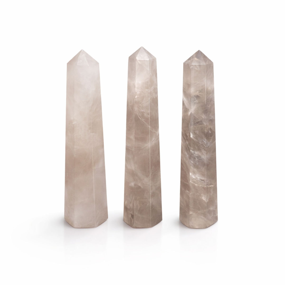Gemstone Six Face Obelisk Point 11cm – Smoky Quartz, NooEdge UK