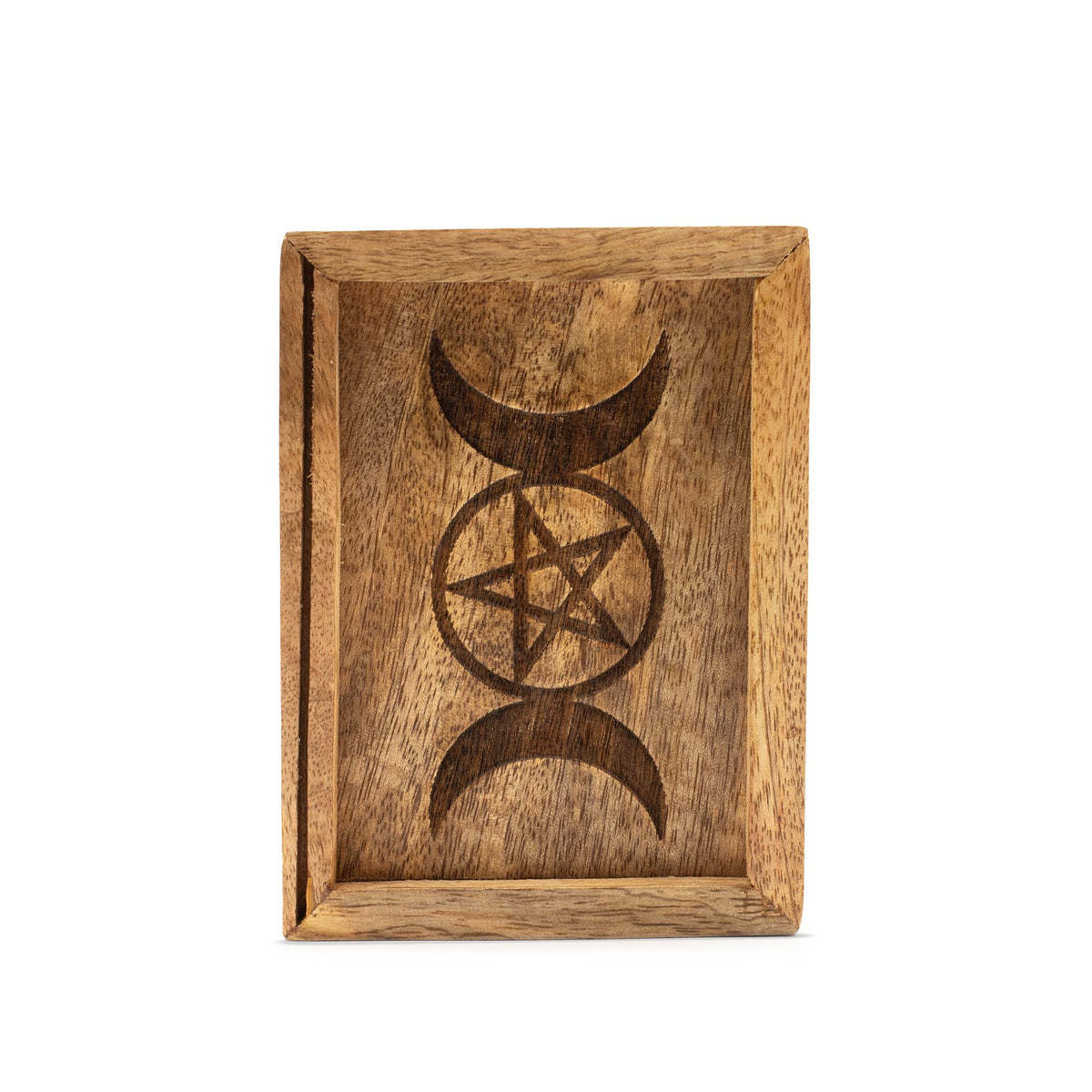 Tarot Box with Card Holder – front view, NooEdge UK