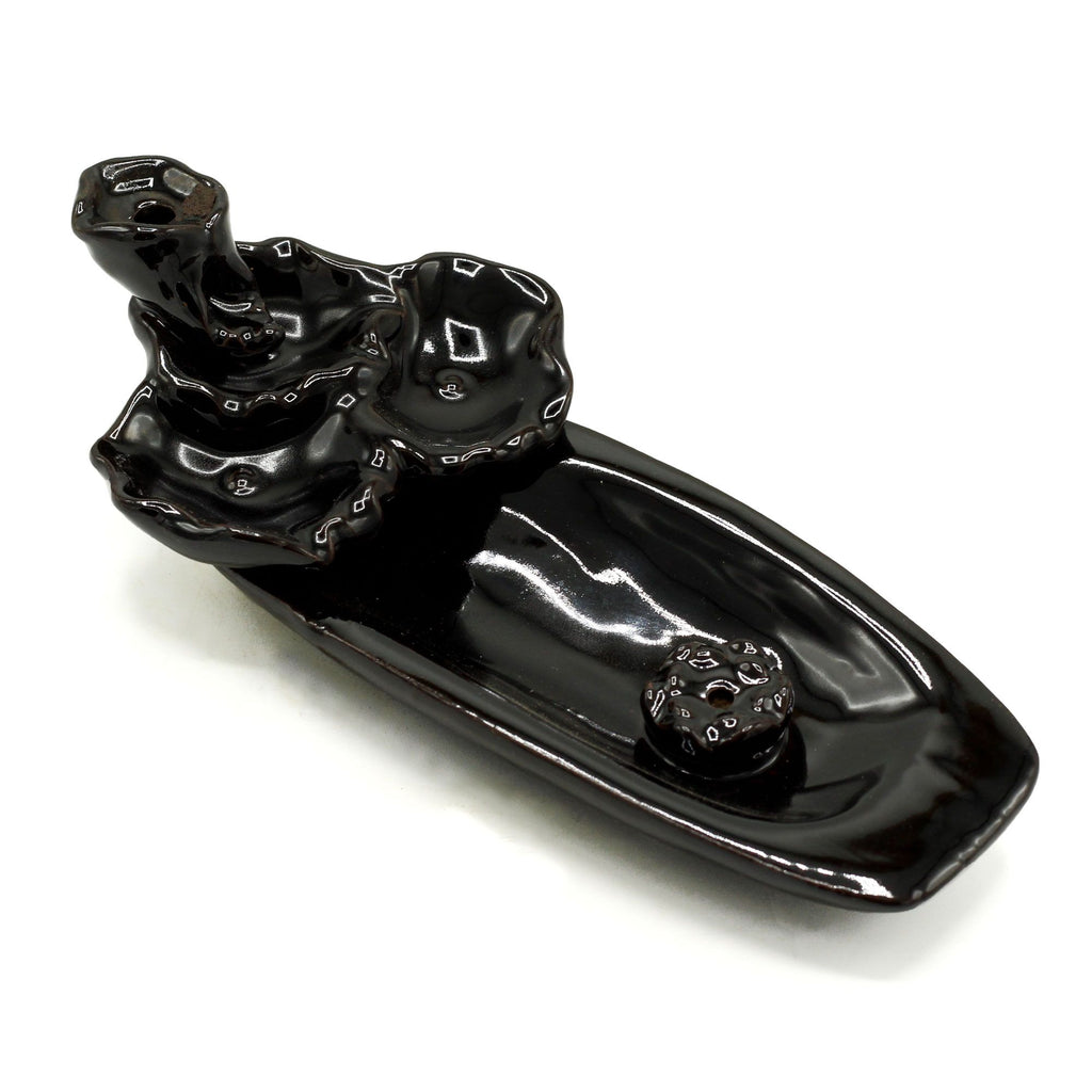 Backflow Incense Burner – Lotus Pond & Incense Stick Holder close-up, NooEdge UK