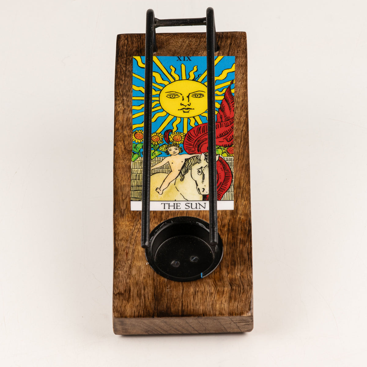 Large Sage Stick Heater Enamelled – The Sun alternate view, NooEdge UK