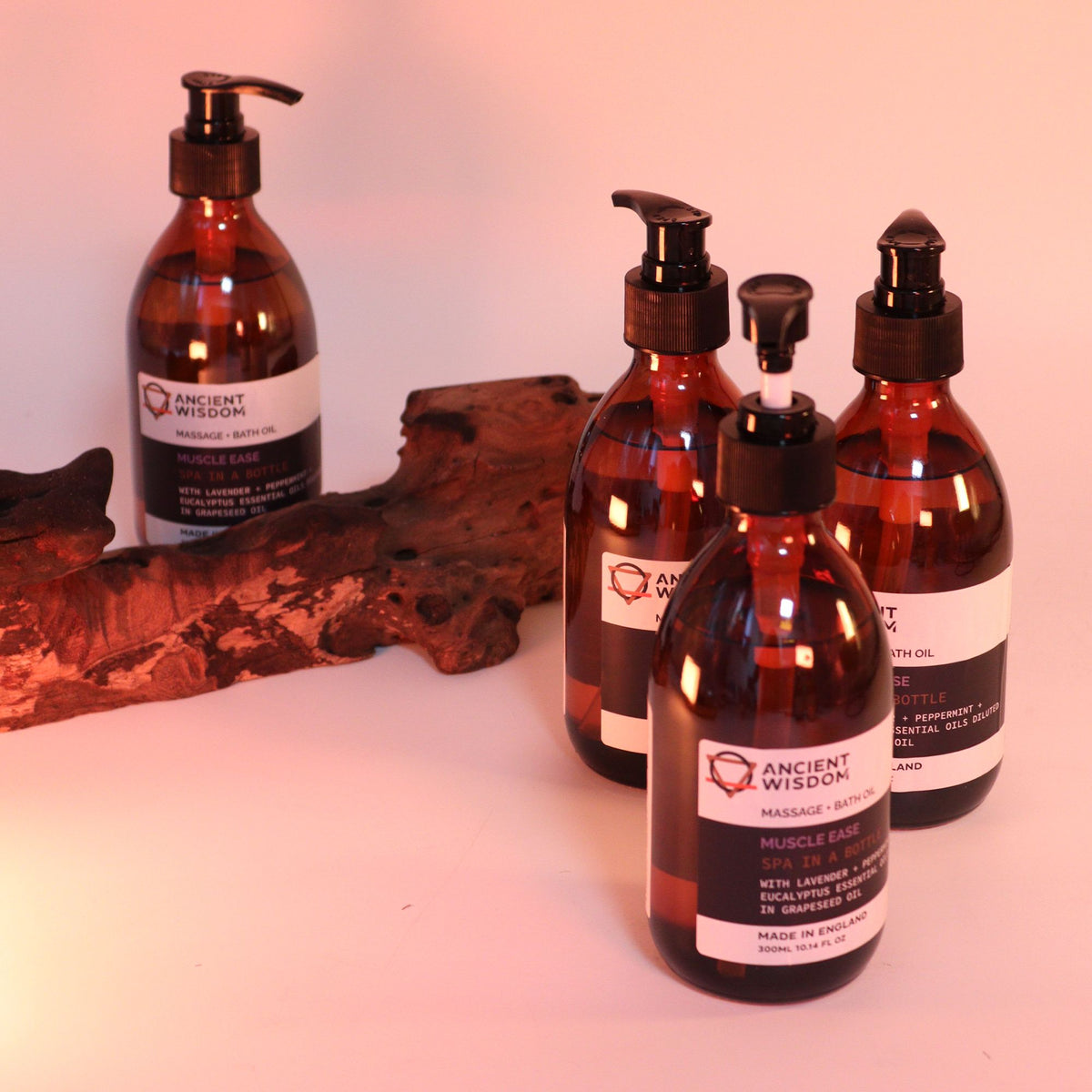 Aromatherapy Massage and Bath Oil – front view, NooEdge UK