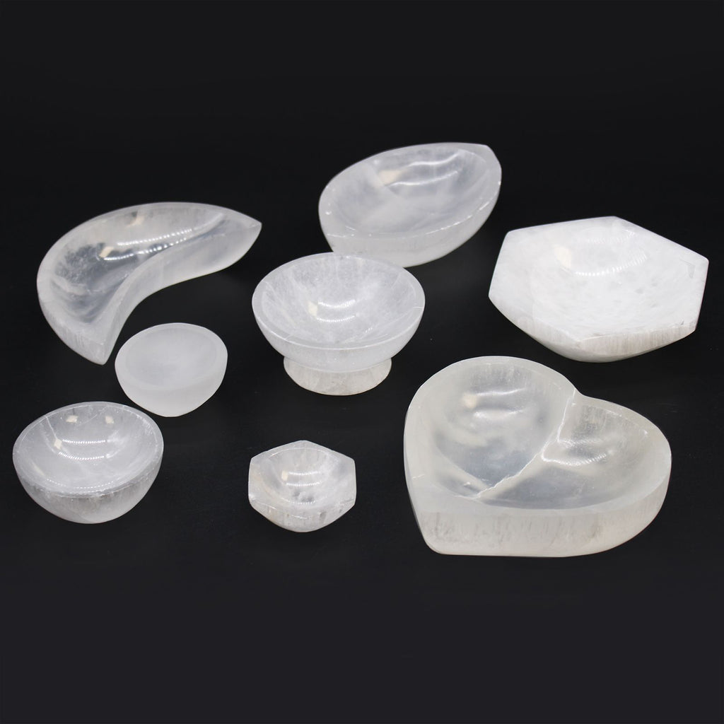 Selenite Ritual Bowl – 13cm detail, NooEdge UK