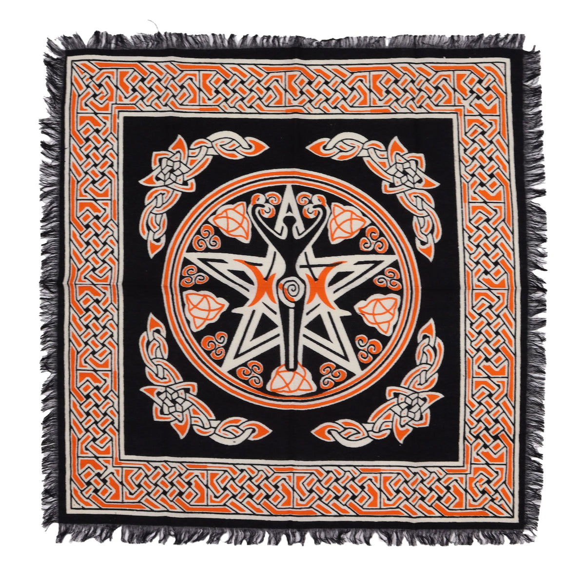 Esoteric Fringed Altar Cloth – front view, NooEdge UK