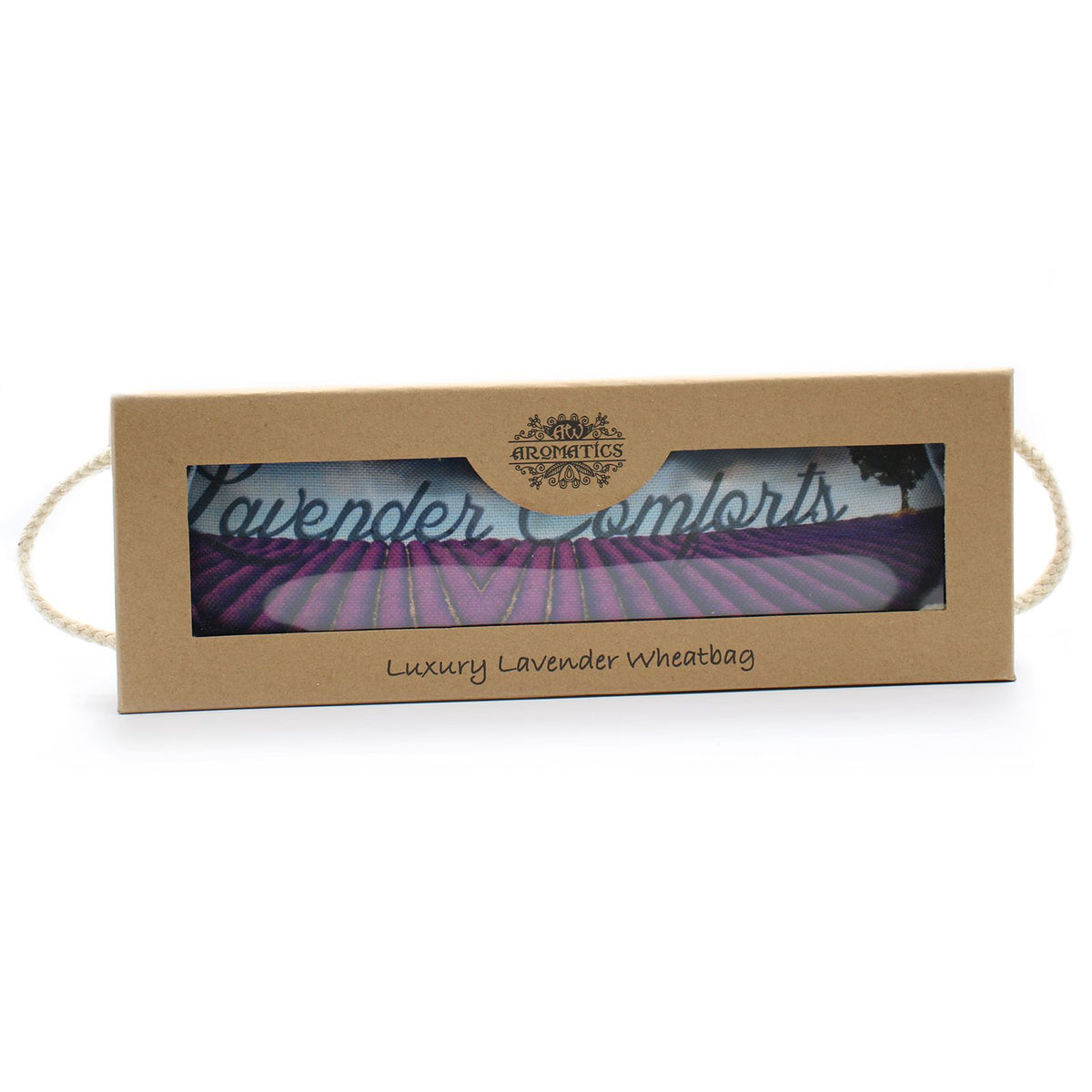 Luxury Lavender Wheat Bag in Gift Box – Lavender Comforts close-up, NooEdge UK