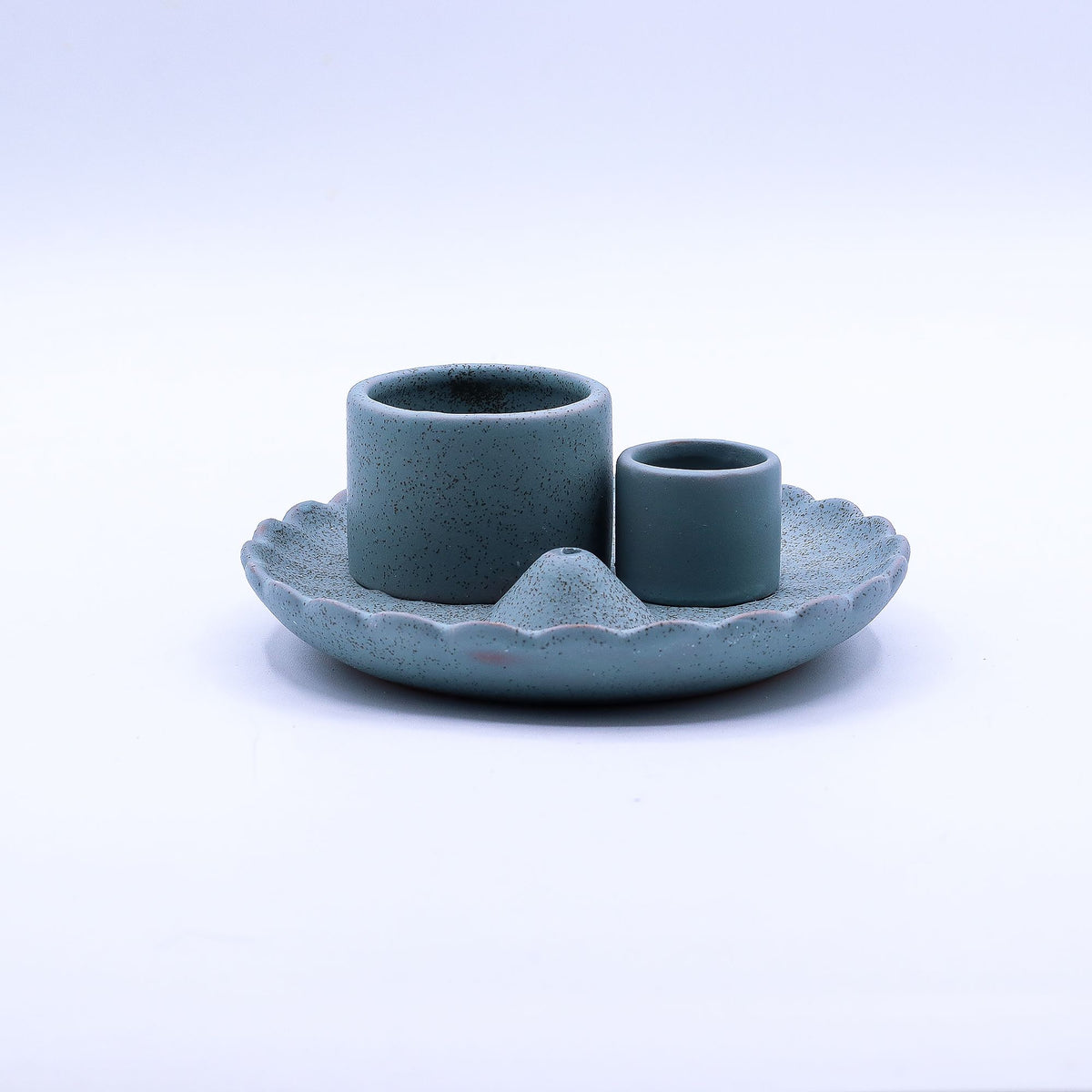 Palo Santo Stick & Smudge Holder – Lotus Flower Blue alternate view, NooEdge UK