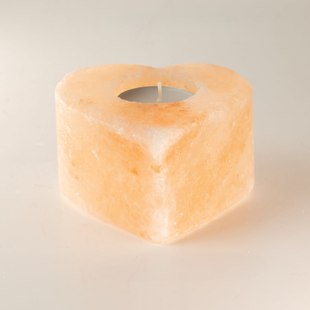 Salt Candle Holder – Medium Heart, NooEdge UK