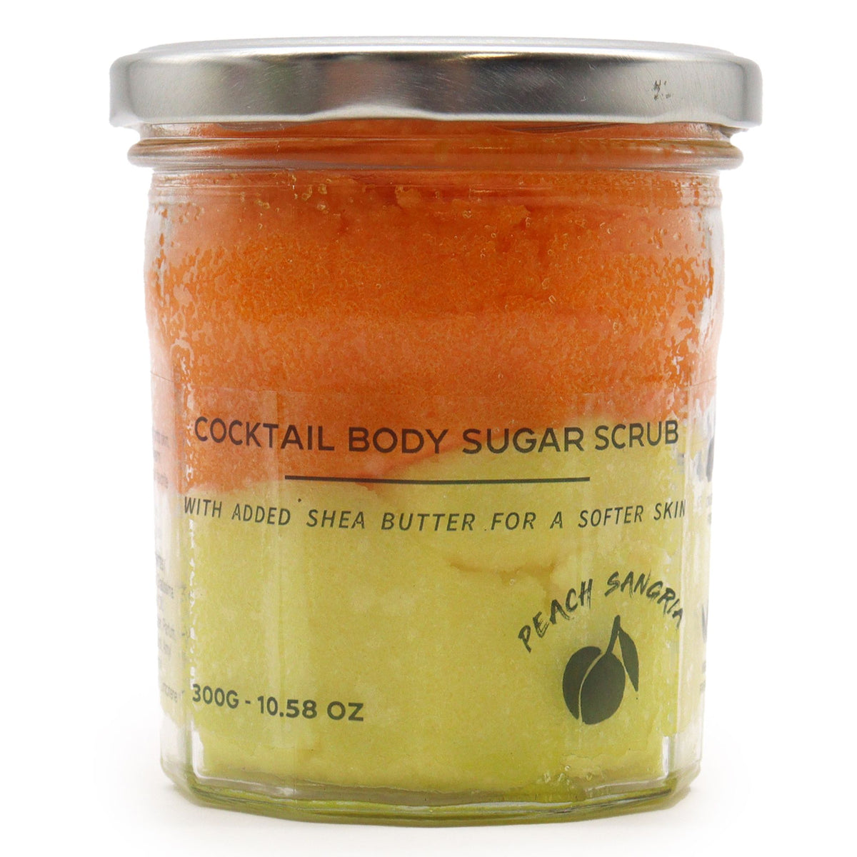 Fragranced Sugar Body Scrub – Peach Sangria 300g, NooEdge UK