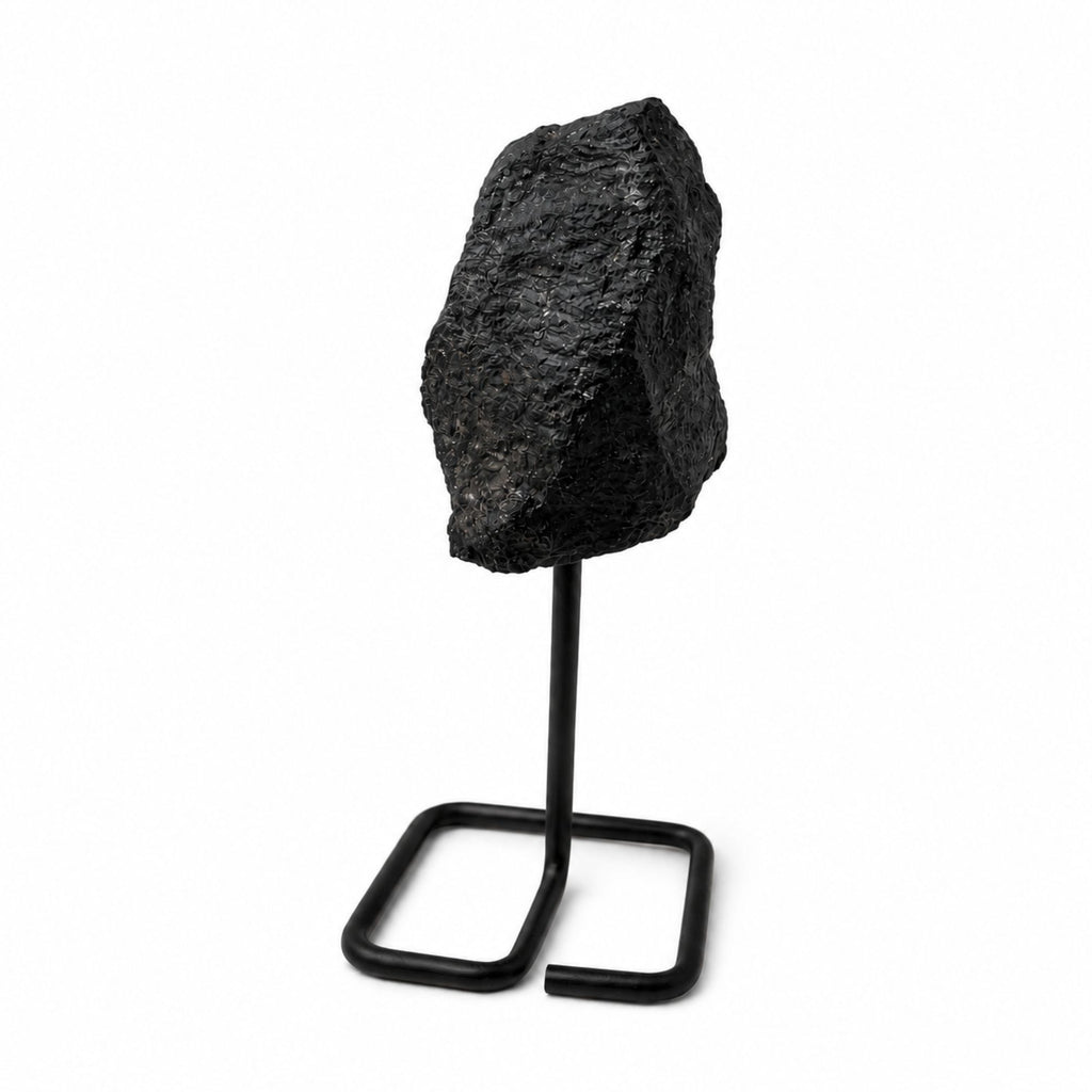 Witchy Starter Gift Bundle – Black Tourmaline Mineral Specimen on Metal Stand, NooEdge UK