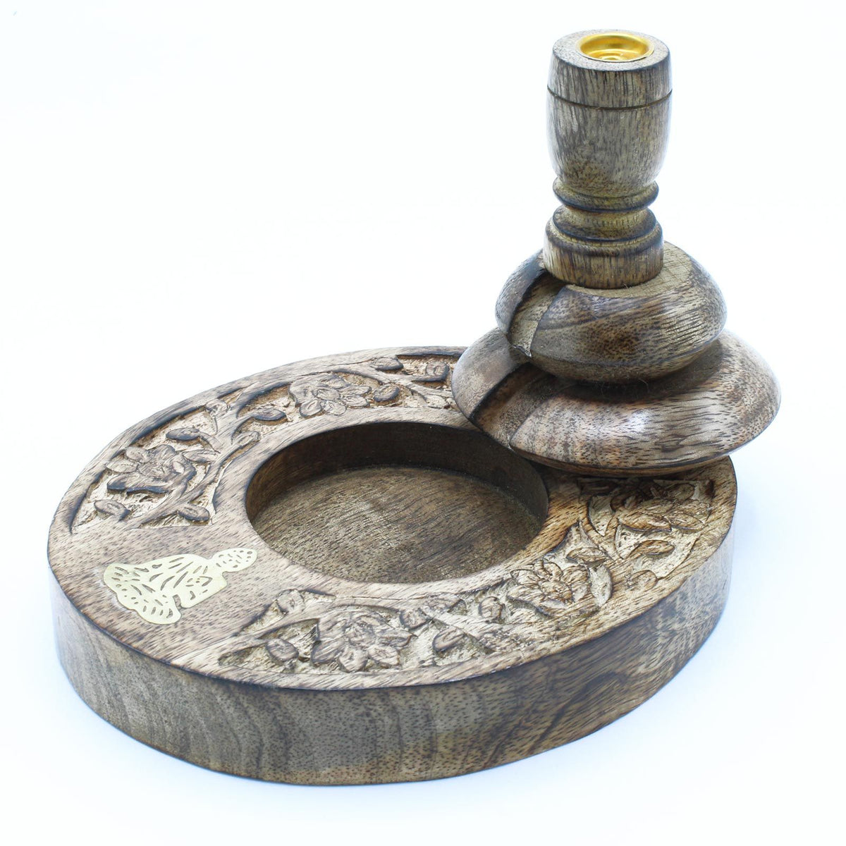 Med Mango Wood Backflow Burner – Brass Buddha, NooEdge UK