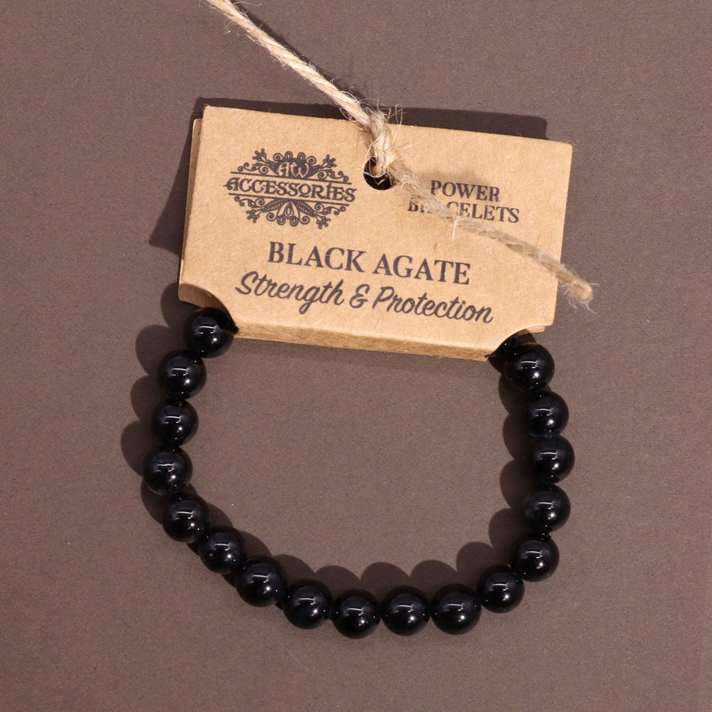 Power Bracelet – Black Agate, NooEdge UK