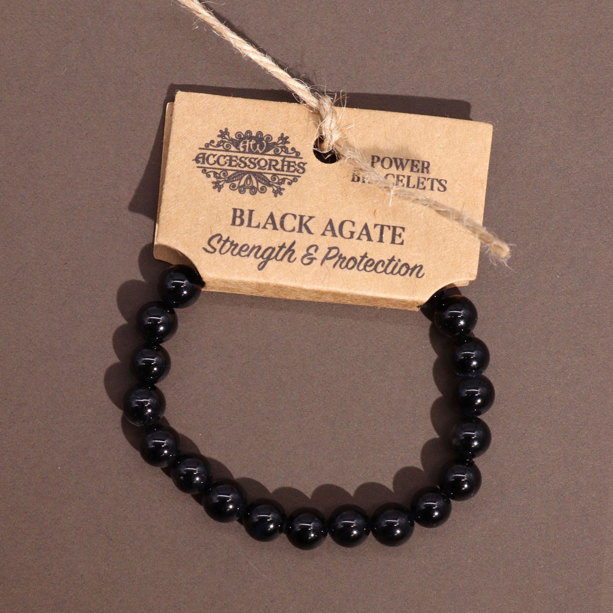 Power Bracelet – Black Agate, NooEdge UK