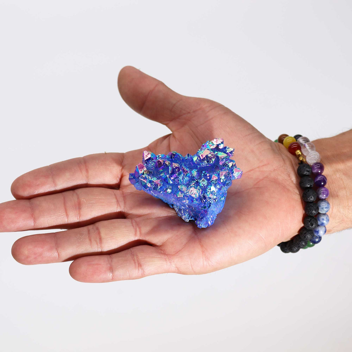 Aura Enhanced Quartz Point – Aura Aqua Halo Quartz, NooEdge UK