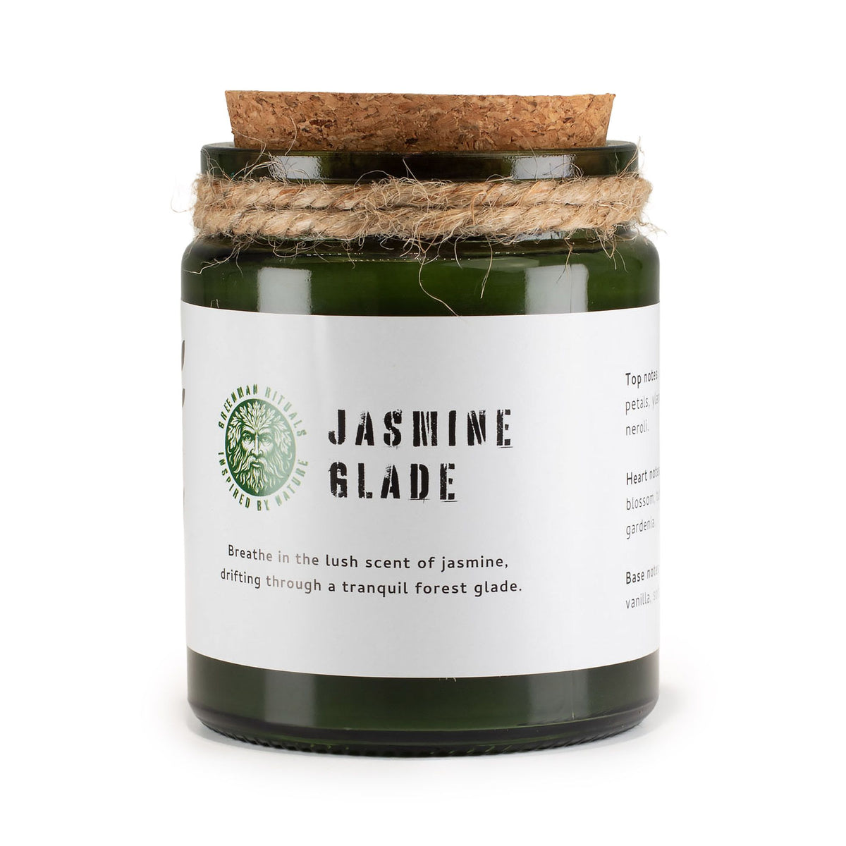 Greenman Woodwick Soy Candle – Jasmine Glade, NooEdge UK
