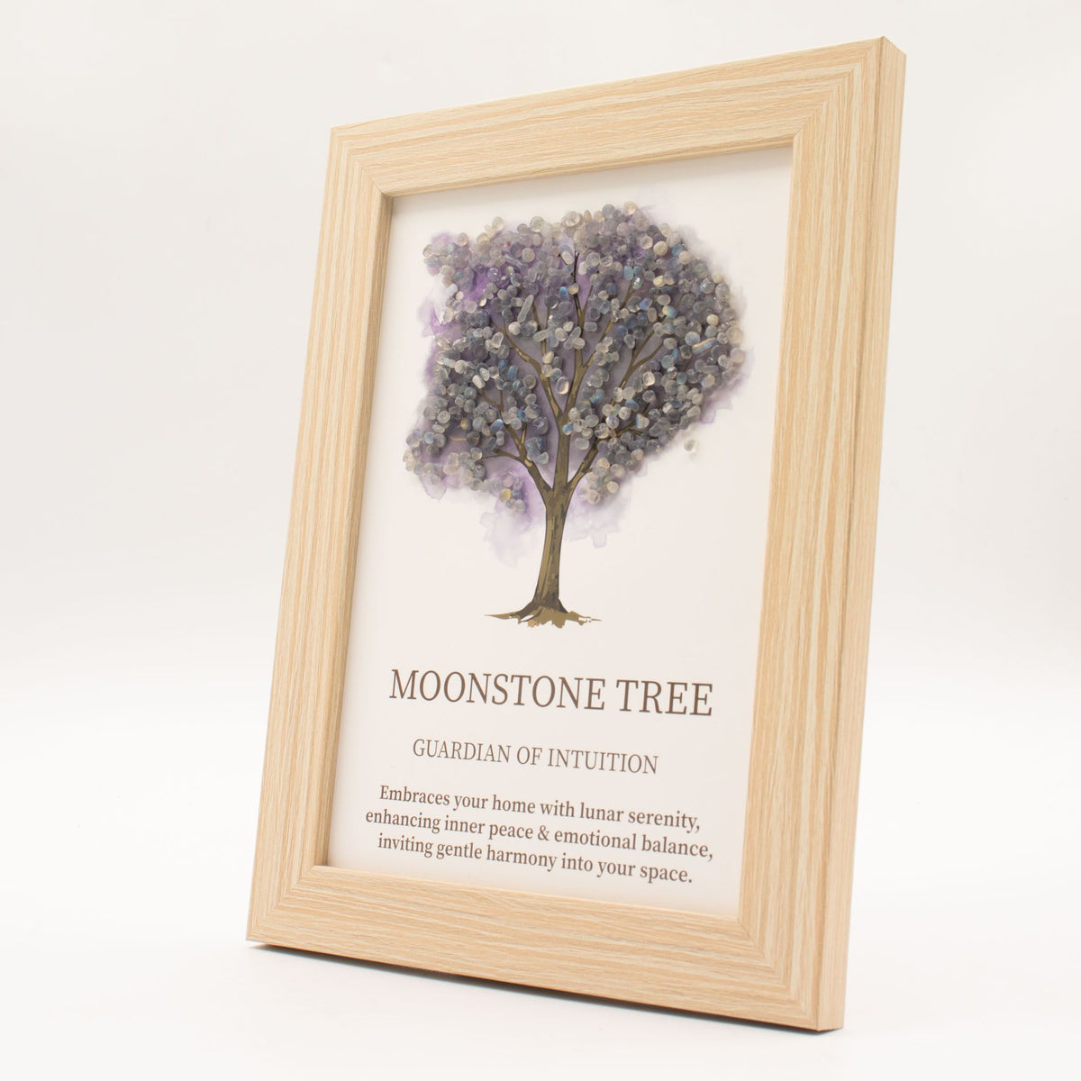 Gemstone Picture Tree of Life – Moonstone (20x14.7x1cm), NooEdge UK