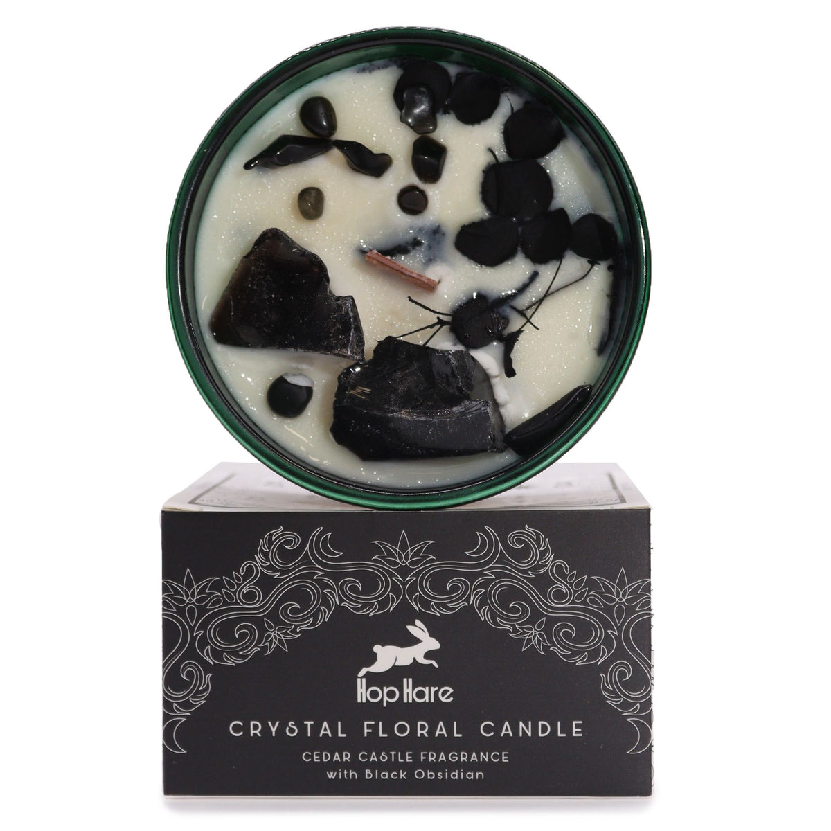Hop Hare Crystal Magic Flower Candle – The Knight of Swords, NooEdge UK