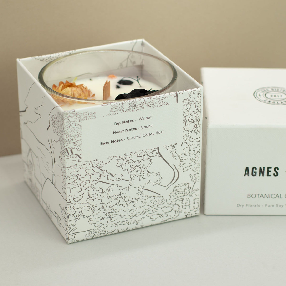 Agnes + Cat Botanical Soy Wax Candle – Lakeland Mocha, NooEdge UK
