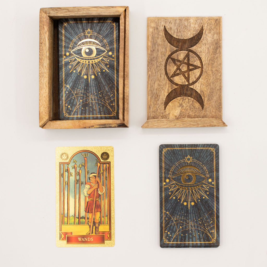 Tarot Box with Card Holder – alternate angle, NooEdge UK