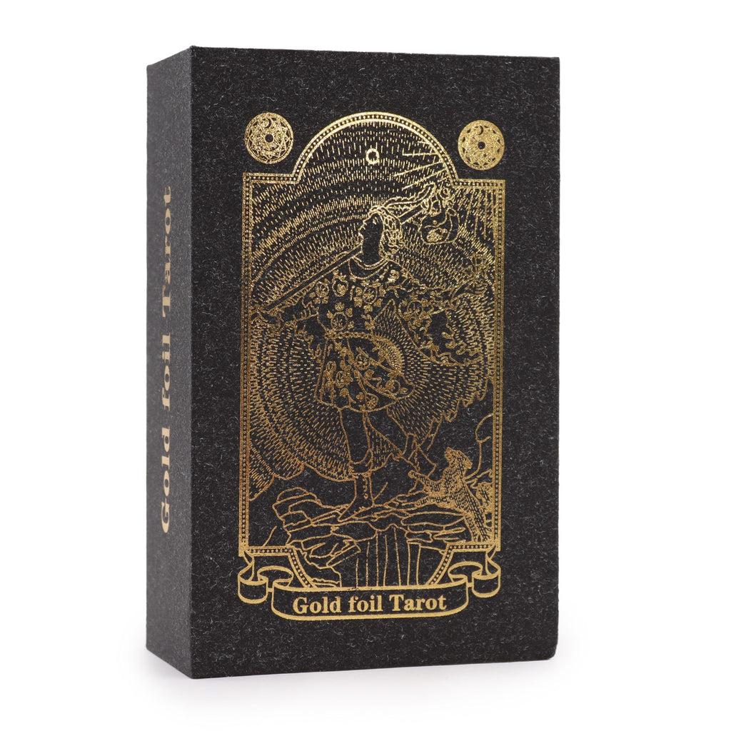 Gold Foil Tarot Set with Book – Gift Box – NooEdge UK