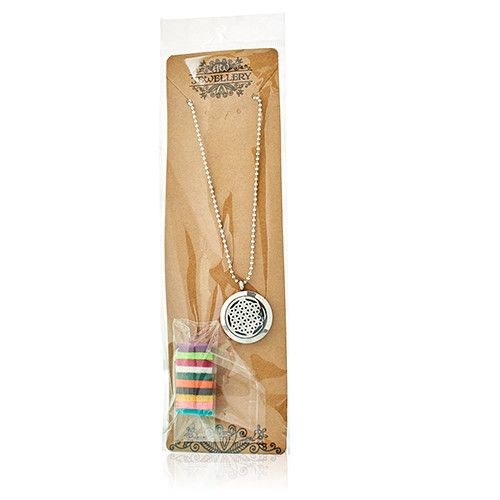 Aromatherapy Diffuser Necklace – front view, NooEdge UK