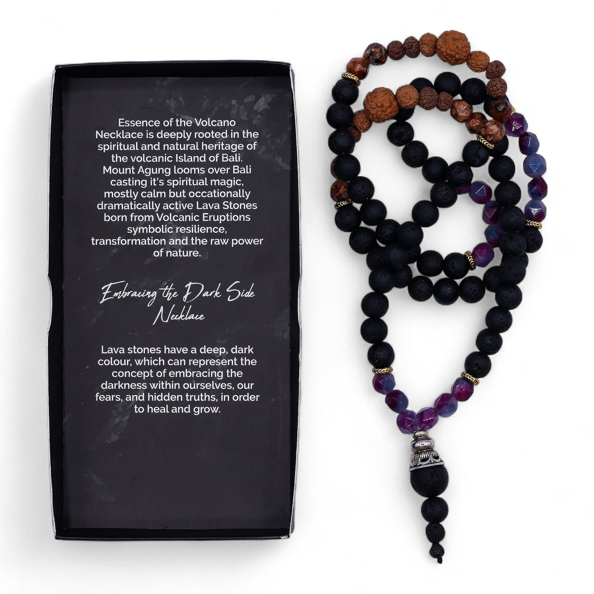 Essence of the Volcano Necklace – Embracing the Dark Side, NooEdge UK