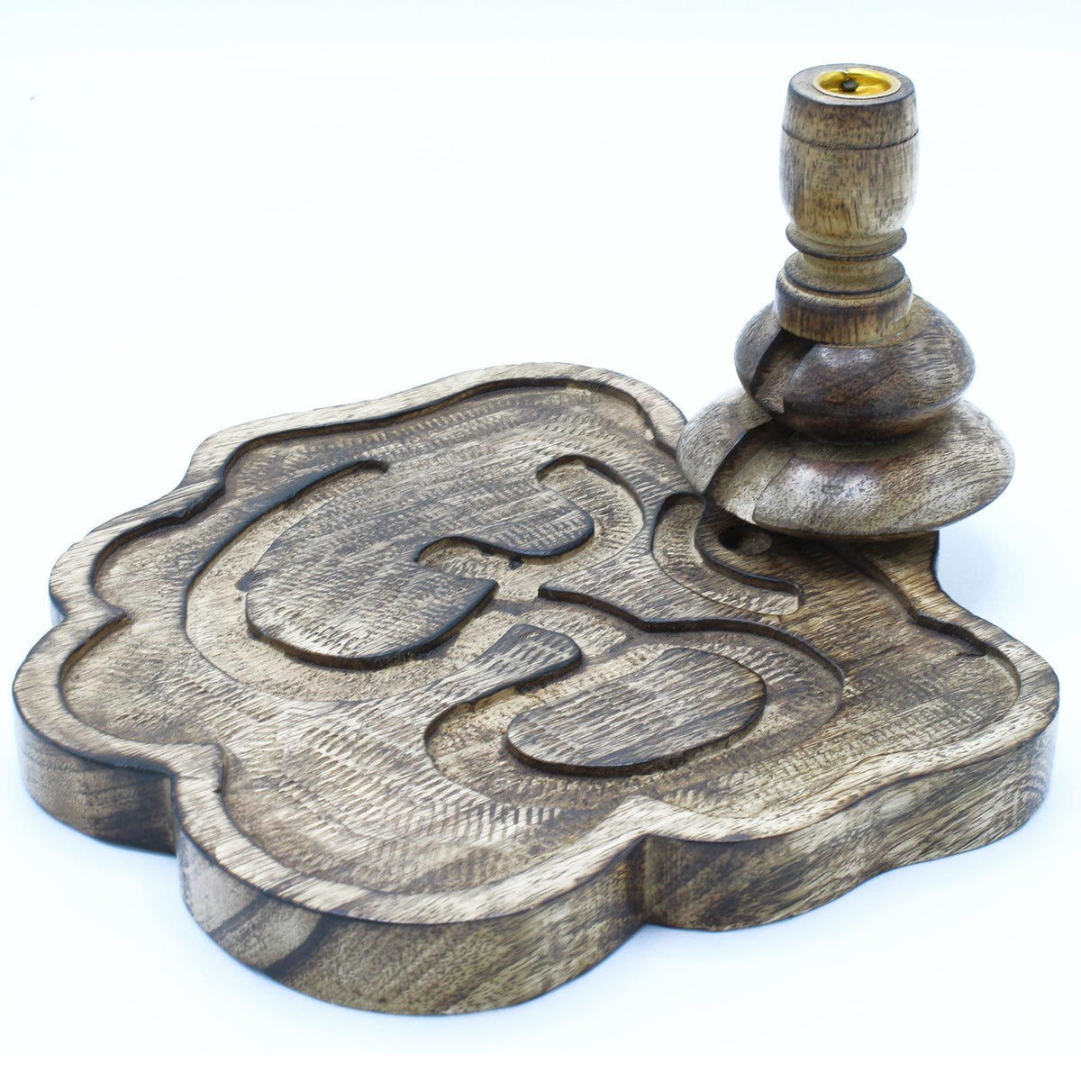 Lrg Mango Wood Backflow Burner – Ohm, NooEdge UK
