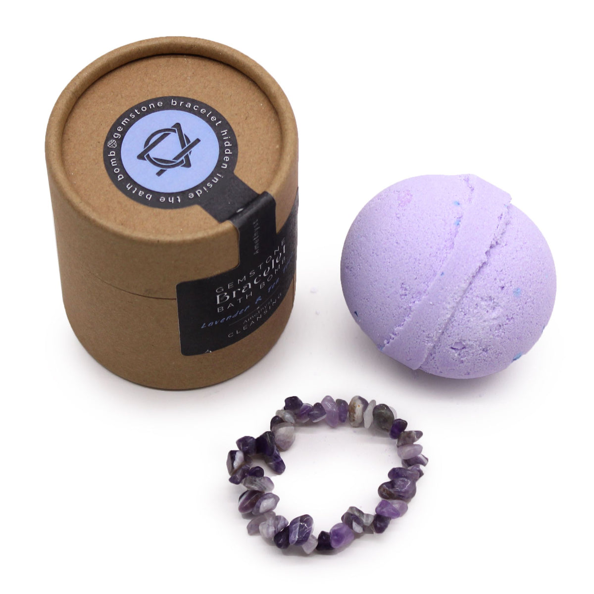 Gem Bracelet Bath Bomb – Amethyst, NooEdge UK