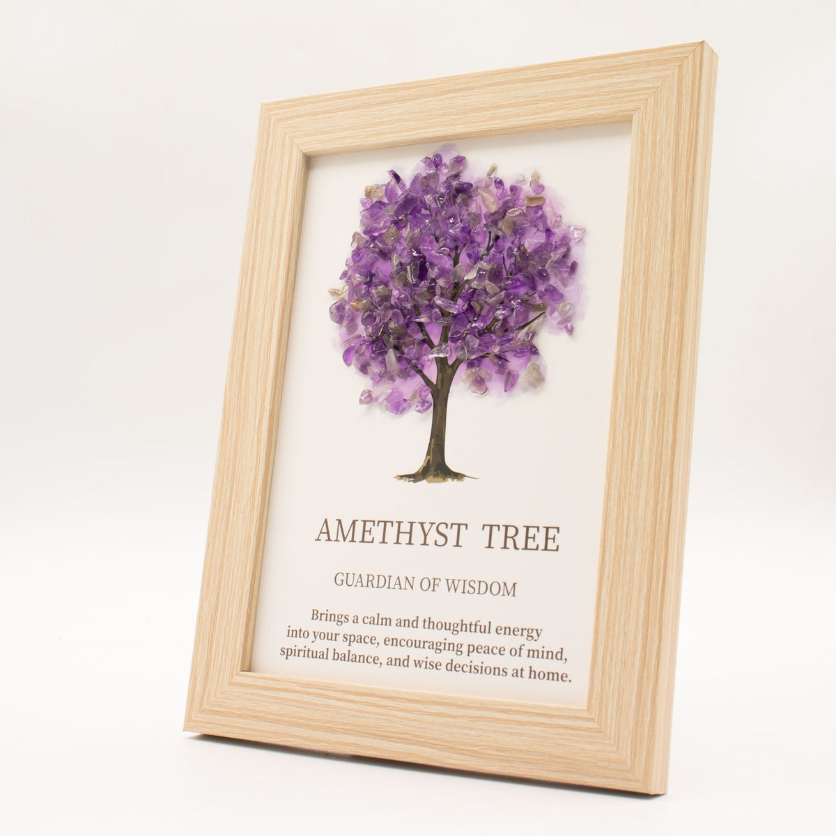Gemstone Picture Tree of Life – Amethyst (20x14.7x1cm), NooEdge UK