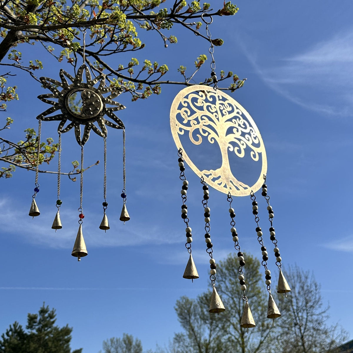 Indian Chimes – Large Tree of Life Bell Chimes, NooEdge UK