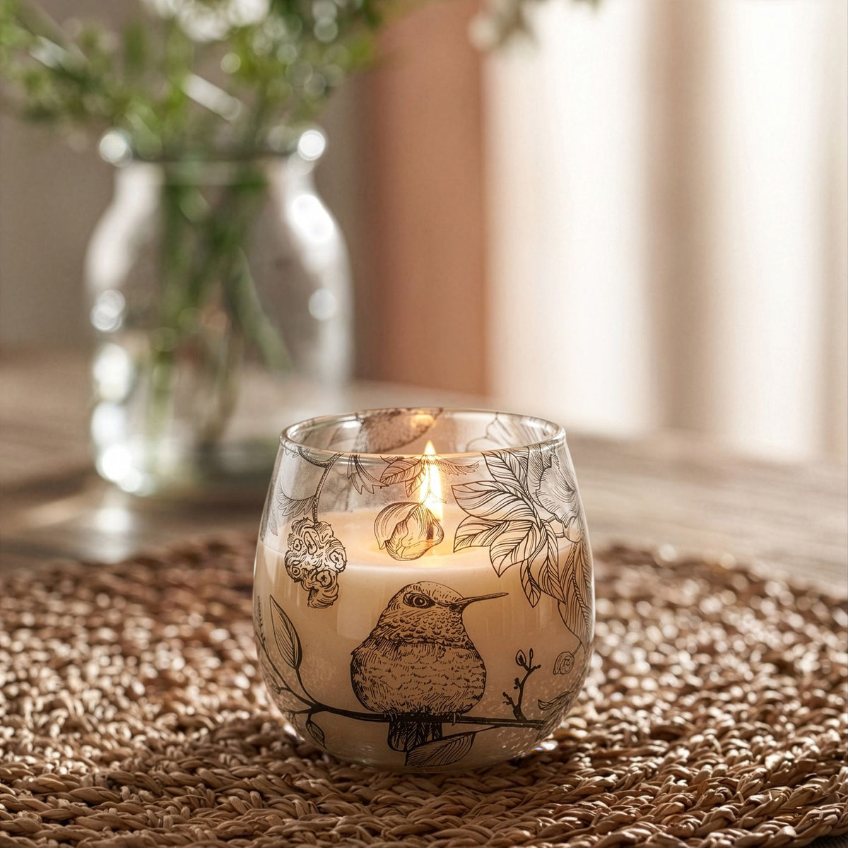 Small Glass Jar Candles – front view, NooEdge UK