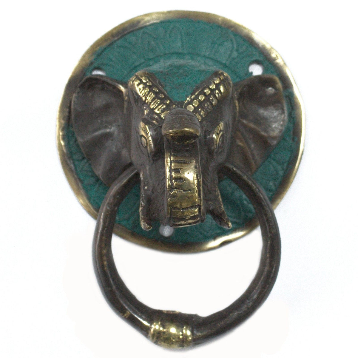 Brass Door Knocker – Elephants Head, NooEdge UK