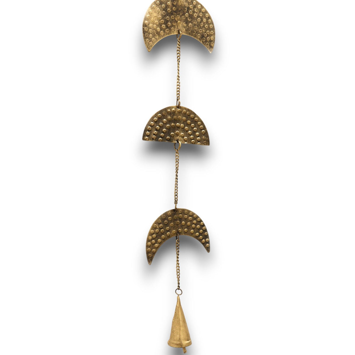 Indian Chimes – Brass Moon Phases Drop with Bell 1m, NooEdge UK