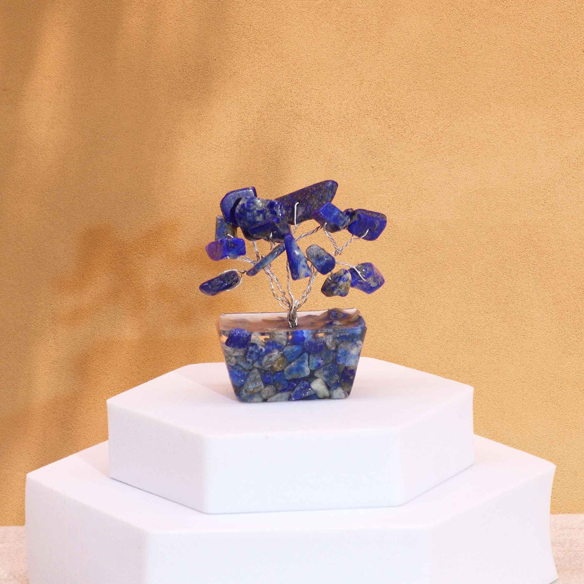Mini Gemstone Tree on Orgonite Base – Sodalite (15 stones), NooEdge UK