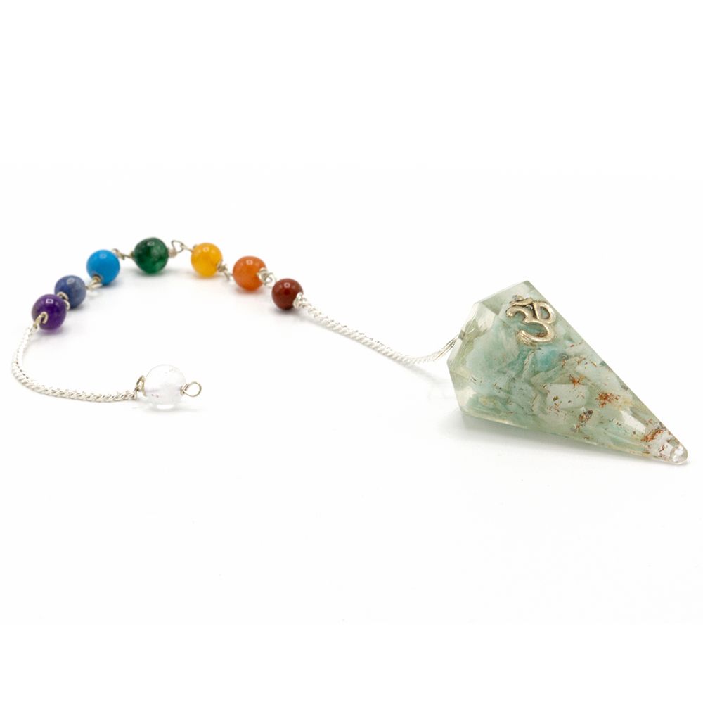 Orgonite Power Chakra Pendulum – Om, NooEdge UK