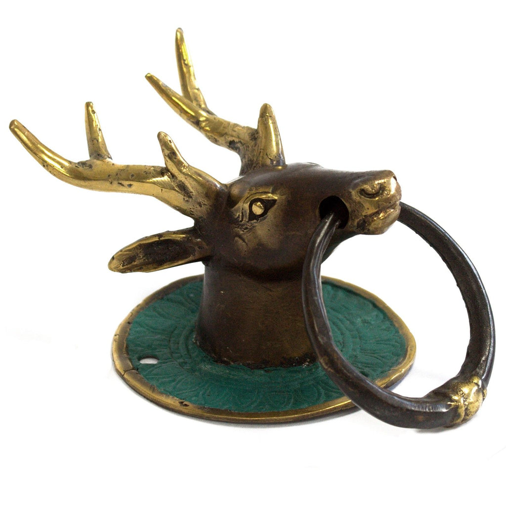 Brass Door Knocker – front view, NooEdge UK