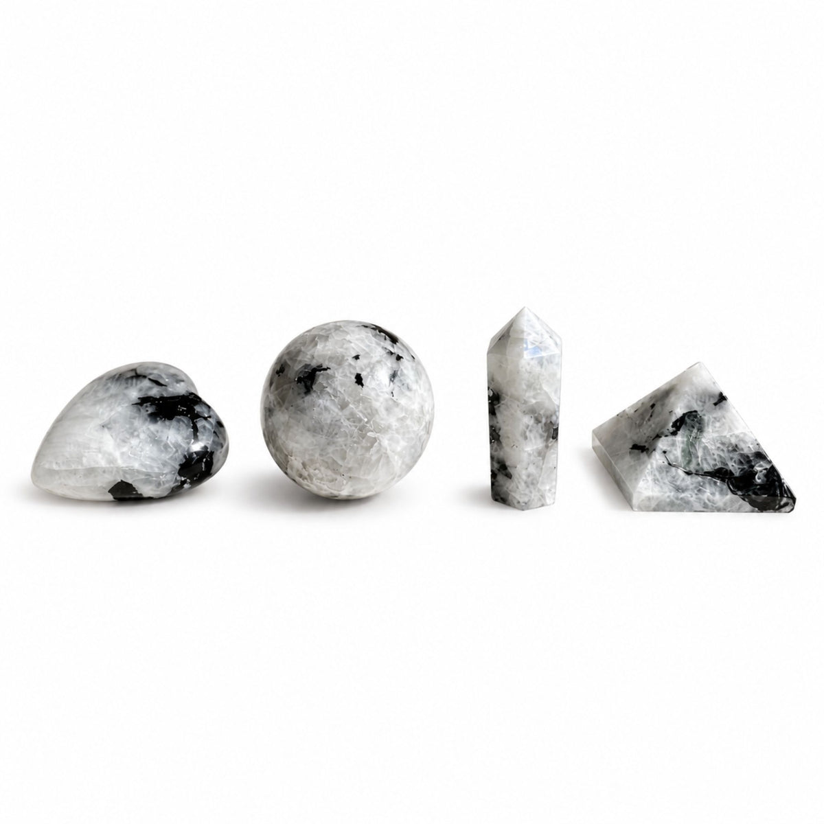 Four Gemstone Shapes – alternate angle, NooEdge UK
