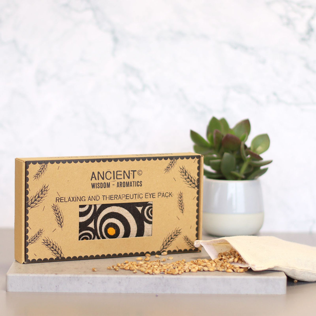 Lavender Natural Cotton and Juco Eye Pillow in Gift Box – Illusion, NooEdge UK