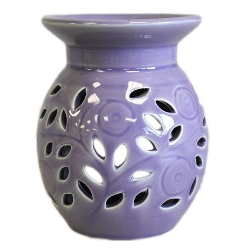 Floral Oil Burner – Lavender detail, NooEdge UK