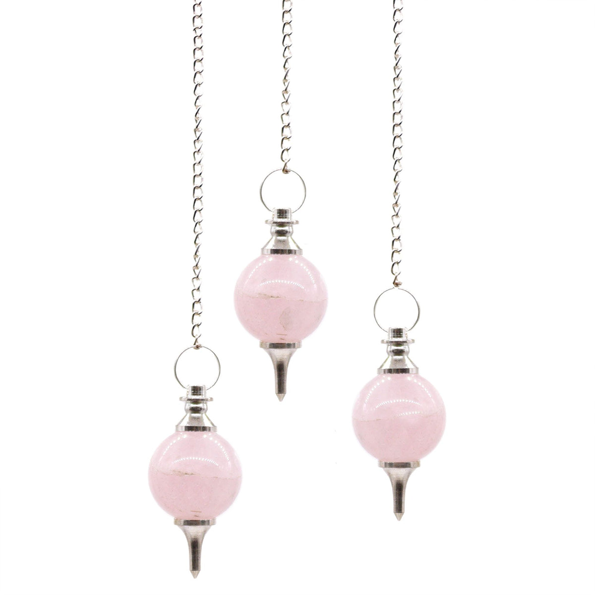 Sphere Pendulums – Rose Quartz, NooEdge UK