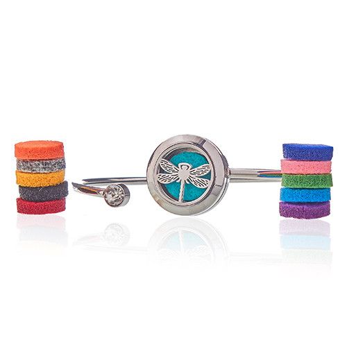 Aromatherapy Jewellery Crystal Bracelet – Dragonfly 20mm alternate view, NooEdge UK