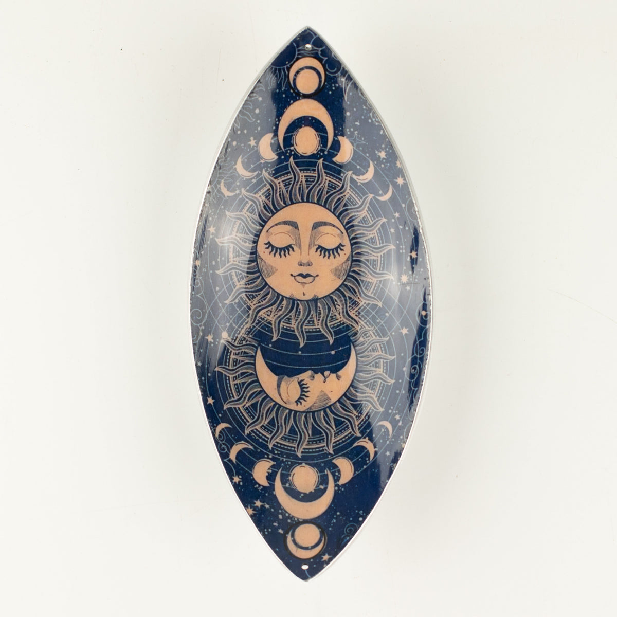 Enamel Incense Bowl Aluminium – alternate angle, NooEdge UK
