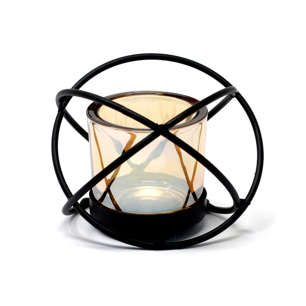 Centrepiece Iron Votive Candle Holder – 1 Cup Single Ball alternate view, NooEdge UK
