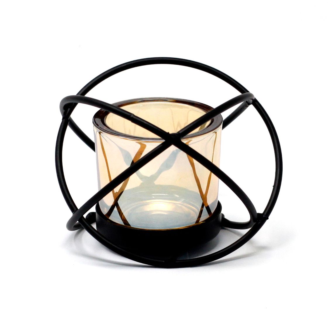Centrepiece Iron Votive Candle Holder – 1 Cup Single Ball alternate view, NooEdge UK