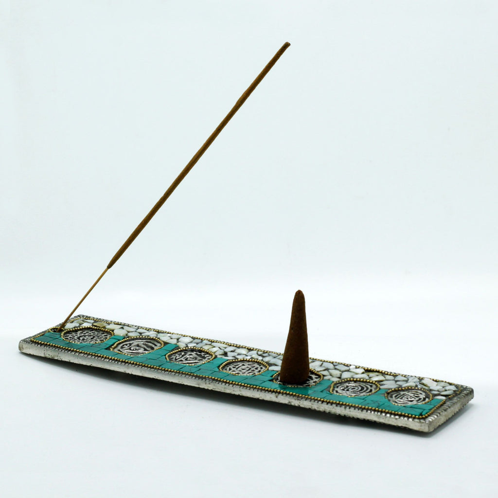 Seven Chakra Tibetan Decor Incense Holder alternate view, NooEdge UK