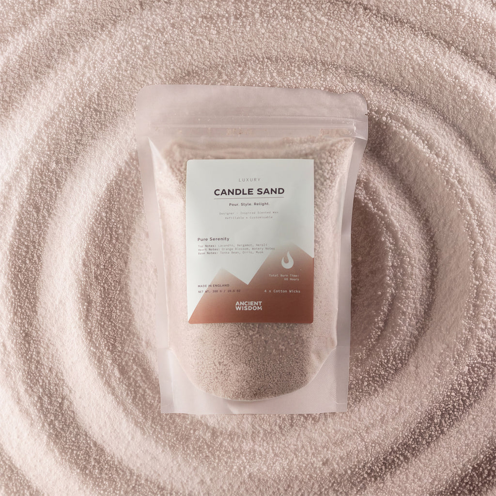 Fragranced Candle Sand 300g – Latte Beige Pure Serenity, NooEdge UK