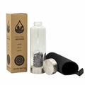 Amethyst Crystal Infused Glass Water Bottle – Chips, NooEdge UK