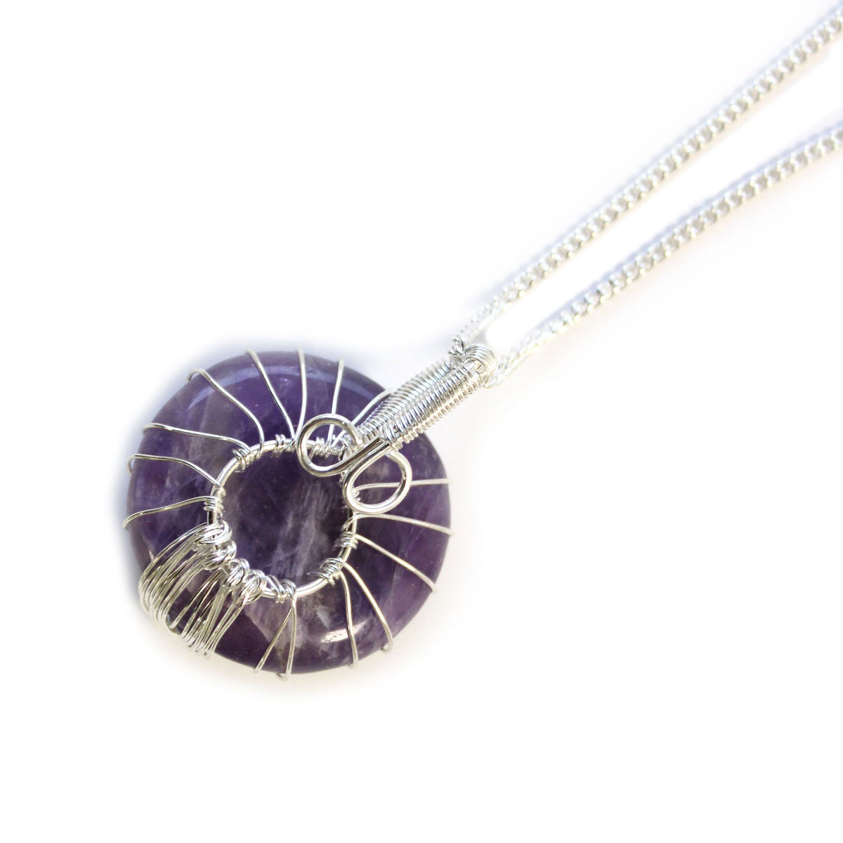 Tree of Life Gemstone Necklace – Amethyst, NooEdge UK